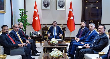 Cevdet Yılmaz, Irak Federal Yolsuzlukla Mücadele Komisyonu Başkanı Lami'yi kabul etti