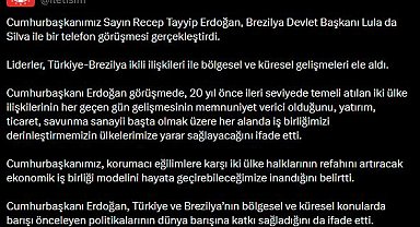 Cumhurbaşkanı Erdoğan, Brezilya Devlet Başkanı Silva ile görüştü