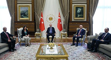 Cumhurbaşkanı Erdoğan, DEM Parti İmralı heyetini kabul etti