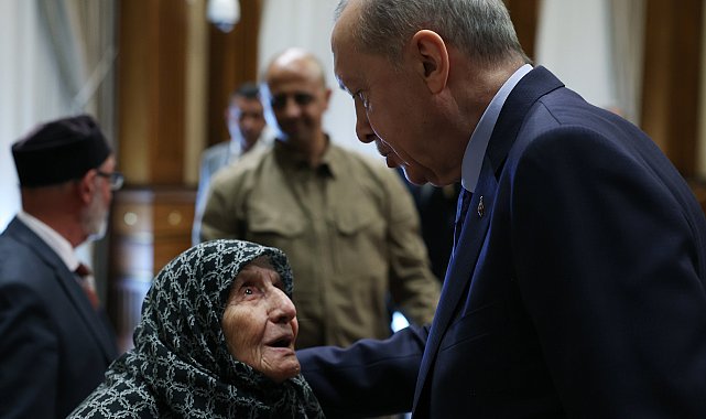 Cumhurbaşkanı Erdoğan, şehit ailelerini kabul etti