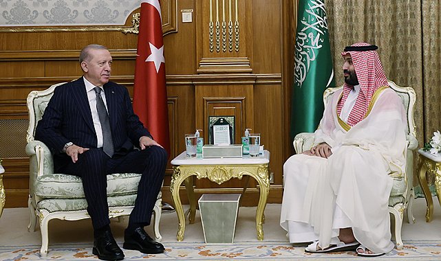 Cumhurbaşkanı Erdoğan, Suudi Arabistan Veliaht Prensi Muhammed Bin Selman ile görüştü