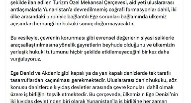 Dışişleri Sözcüsü Keçeli'den Yunanistan'ın Turizm Özel Mekansal Çerçevesi'ne ilişkin açıklama