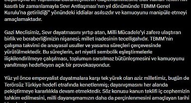 DMM'den 'Sevr Antlaşması' açıklaması