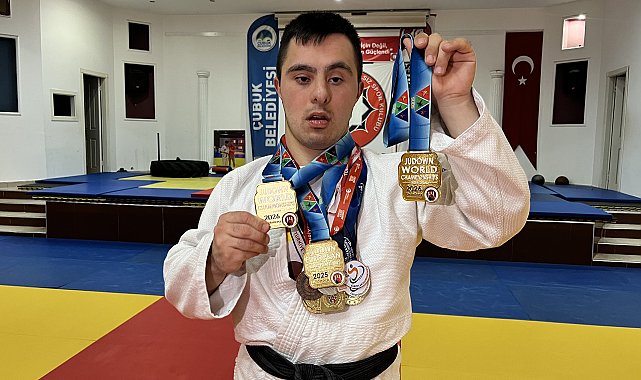 Down sendromlu Ahmet, judoda dünya şampiyonu oldu