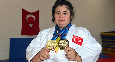 Down sendromlu Zeynep Sude, kendini korumak için başladığı judoda dünya şampiyonu oldu