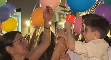 Dubai'deki tedavisi tamamlanan DMD hastası Kuzey'e 'balonlu' doğum günü sürprizi