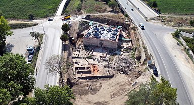Edirne'de Gazi Mihal Bey Hamamı'nın restorasyonunda ilk etap bitti