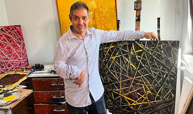 Engelli ressamın 'spatula' tabloları