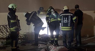 Erzurum'da bir binanın bodrum katında yangın: 6 kişi dumandan etkilendi