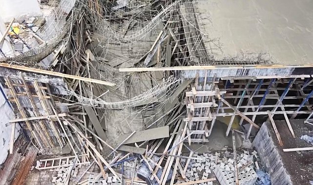 Erzurum'da inşaatta göçük; 2 yaralı