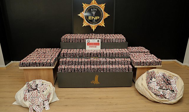 Eskişehir'de bir evde 53 bin sentetik ecza hap ele geçirildi