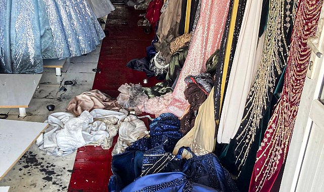 Gelinlikçi mağazası kundaklandı; kadın işletmecinin şikayetçi olduğu eşi gözaltına alındı