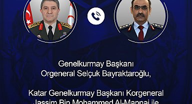 Genelkurmay Başkanı Orgeneral Bayraktaroğlu, Katarlı mevkidaşı Al-Mannai ile görüştü