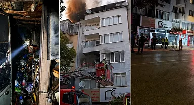 Geri dönüşüm deposu alevlere teslim oldu