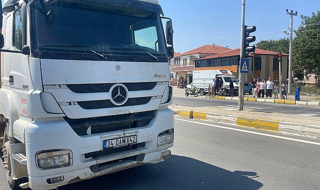 Hafriyat kamyonunun çarptığı yaya ağır yaralandı