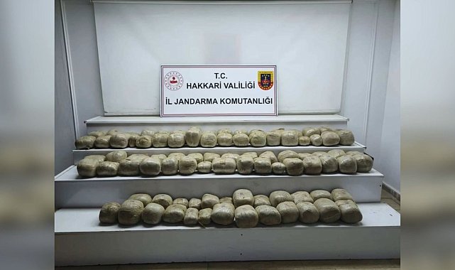 Hakkari'de 253 kilo esrar ele geçirildi