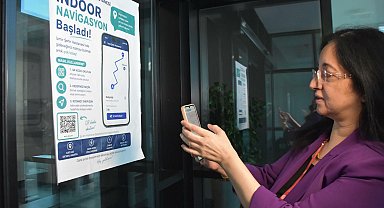 Hastanede yön bulmayı kolaylaştıran dijital sistem