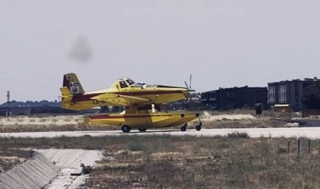 İspanya ve Fransa'daki orman yangınlarında görev yapan 4 uçak Türkiye'ye döndü