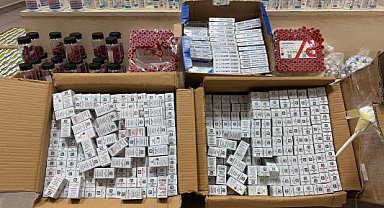 İzmir'de gümrük kaçağı steroid etken maddeli ilaç operasyonu