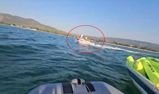 İznik Gölü'nde bottan düşen 3 kişiyi vatandaşlar kurtardı: Olay anı kamerada