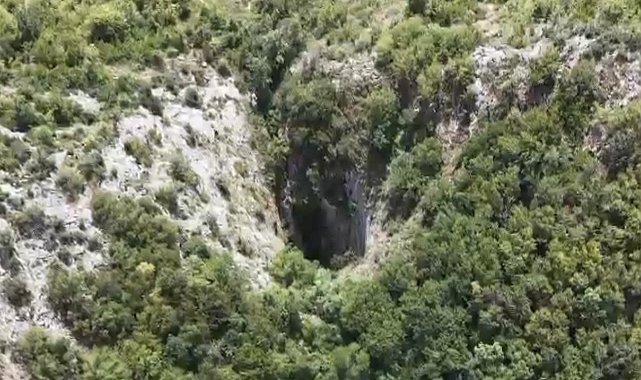 Kadı Harmanı Kokurdanı dronla görüntülendi