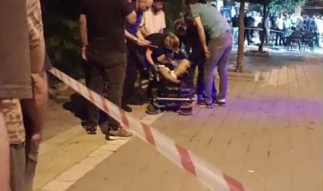 Kaldırımda yürürken silahlı saldırıda yaralandı