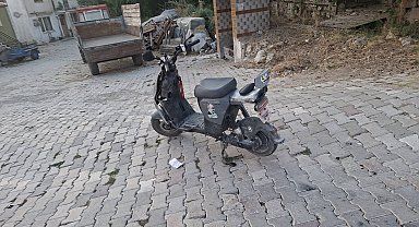 Kamyonete çarpan elektrikli bisikletten düşen çocuk yaralandı