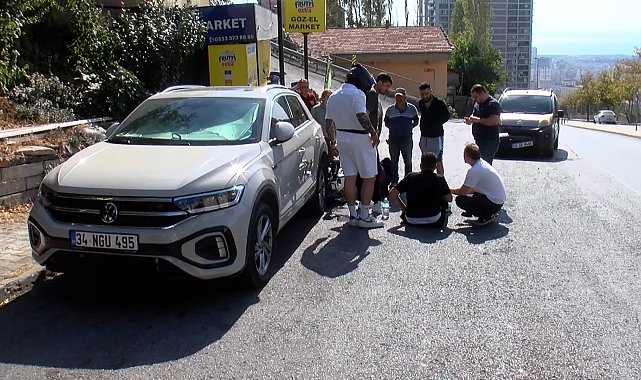 Maltepe'de hafif ticari araçla motosiklet çarpıştı: 1 yaralı
