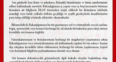 MEB: Bakanlığımızın sosyal yardım veya bağış adı altında firmalardan para talep etmesi söz konusu değildir