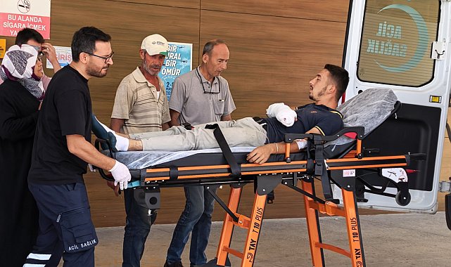 Motorlu testere ile odun keserken 3 parmağı koptu