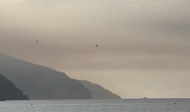 Muğla'da orman yangını ikinci gününde