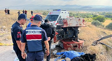 Nevşehir'de traktör devrildi: 1 ölü, 1 yaralı