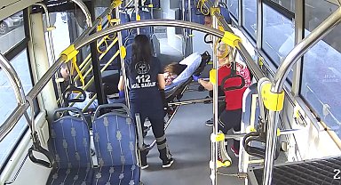 Otobüste fenalaşan yolcuyu hastaneye yetiştirdi