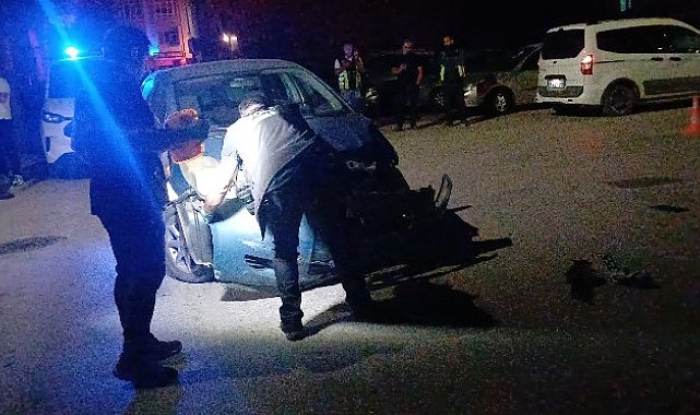 Otomobil ile çarpışan motosikletin sürücüsü ağır yaralandı
