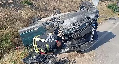 Otomobil takla attı: Aynı aileden 4 yaralı