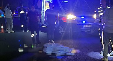 Otomobilin çarptığı yaya öldü; o anlar kamerada