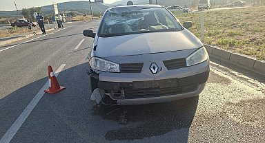 Otomobille çarpışan elektrikli bisiklet sürücüsü öldü