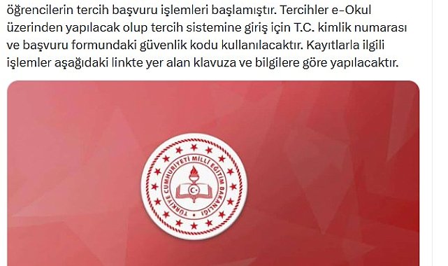 Özel okullarda ücretsiz okutulacak öğrencilerin tercih başvuru işlemleri başladı