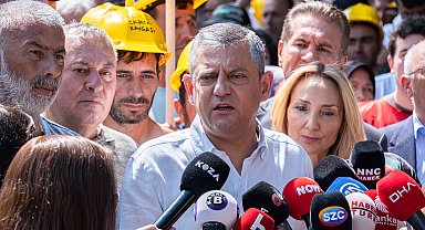Özgür Özel, eylemdeki madencileri ziyaret etti