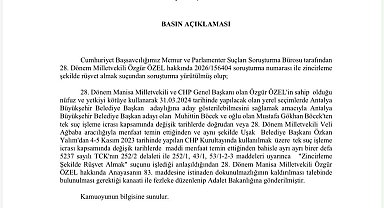 Özgür Özel'in dokunulmazlığının kaldırılması için hazırlanan fezleke Adalet Bakanlığı'na gönderildi