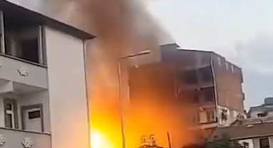 Samsun'da bir depoda yangın
