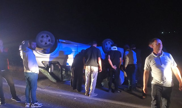 Sivas'ta minibüs devrildi: 7 yaralı