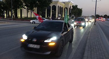 Srebrenitsa'dan yola çıkan 'Filistin Konvoyu' Konya'da