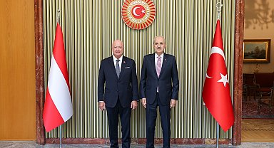 TBMM Başkanı Kurtulmuş, Avusturya Federal Şansölyesi Stocker ile bir araya geldi