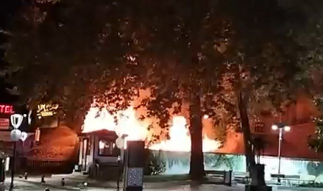 Tokat'ta tarihi hamamda çıkan yangın hasara neden oldu