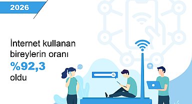 TÜİK: 2026'da internet kullanım oranı arttı