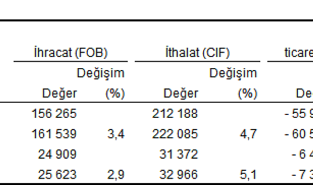 TÜİK: Temmuzda ihracat ve ithalat arttı