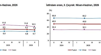TÜİK: Yılın ikinci çeyreğinde işsizlik oranı yüzde 0,3 azaldı