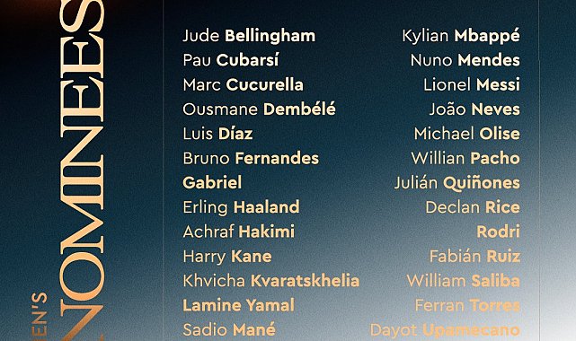 2026 Ballon d'Or adayları açıklandı