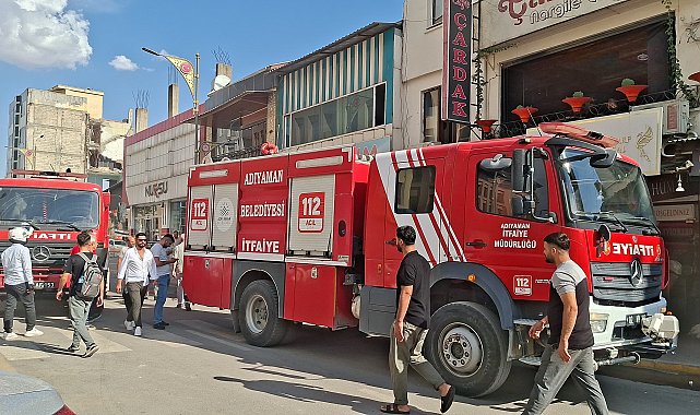 Adıyaman'da pastanede çıkan yangın söndürüldü